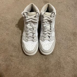 Nike Dunk High Tops White/Vast Grey